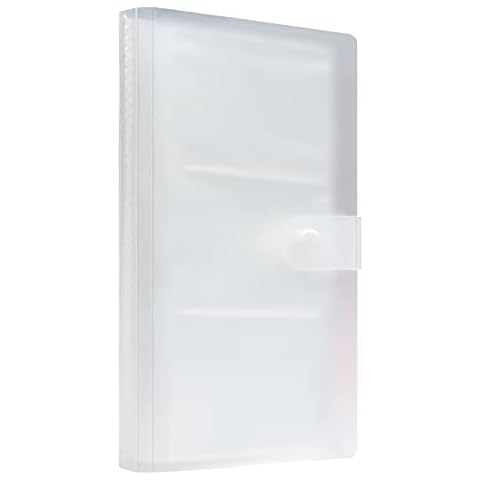 Babyfond DIY Photo Book 84 120 240 Cards Transparent Photo Album Mini Polaroid Photo Album Photo Card Train Ticket Card Photo Album with 272 Pockets for 3 Inch Film Cover
