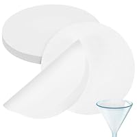 Didiseaon Filterpapier Labor 18cm: 100 Stück Qualitatives Labor Filterpapier Rund Weiß mit Mittlere Durchflussrate für Allgemeine Chemische Anwendungen