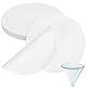 Gatuida 18cm Qualitatives Filterpapier: 100 Stück Laborfilterpapier Filterpapier Rund Labor Filter Papier für Filterpapier, Wissenschaftsexperiment