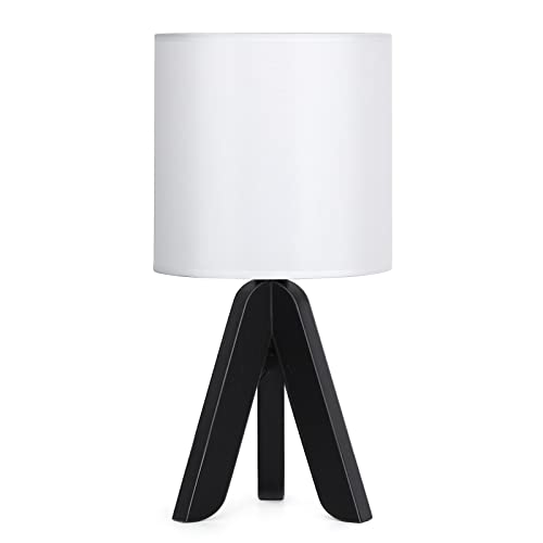 Lámpara de mesa trípode de madera HAITRAL con base negra miniatura 2