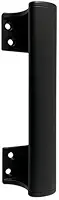 Puxador para Porta de Correr, Fixa ou Tradicional – 15,5cm – Alumínio Resistente – Branco, Preto ou Prata (Preto)