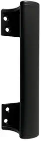 Puxador para Porta de Correr, Fixa ou Tradicional – 15,5cm – Alumínio Resistente – Branco, Preto ou Prata (Preto)
