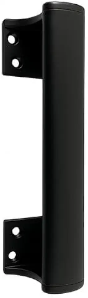 Puxador para Porta de Correr, Fixa ou Tradicional – 15,5cm – Alumínio Resistente – Branco, Preto ou Prata (Preto)