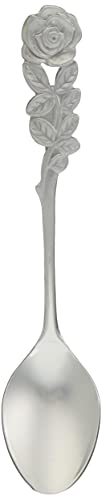 Takakuwa Metal 004959 Rose Cutlery Teaspoon, Satin