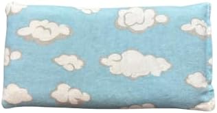 HOME COMFORT Rice & Lavender Microwavable Heating Pad-Reusable Moist Heat or Cold Therapy 10” X 5” (White Clouds)