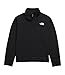 The North Face Men's Cedar Trail Grid Fleece Quarter Zip Jacket - Soft Fleece Jacket, Reinforced Binding on Collar & Cuffs, TNF Black, Medium