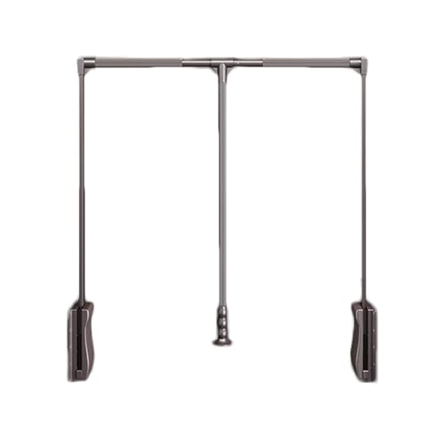 Barra retráctil para armario, organizador de armario ajustable con amortiguador neumático, carga de 18 kg, se adapta a 510-1210 mm para colgar ropa