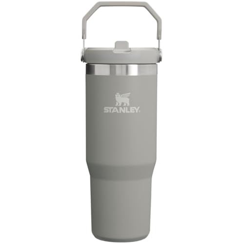 Stanley IceFlow Flip Straw 2.0 Vacuum Tumbler 29.7 oz (0.88 L / 880 ml) Ash Water Bottle with Cold Retention Ideal for Sports and Outdoor Use Includes Warranty Japan Authorized Product