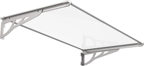 TrendLine Vordach Nancy 140x90x18 cm Aluminium Pultdach Türvordach Überdachung TrendLine Vordach Nancy 140x90x18 cm Aluminium Pultdach Türvordach Überdachung