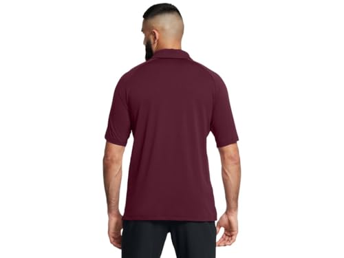Image of Under Armour Mens Title Polo - Fast Drying SM Maroon-White