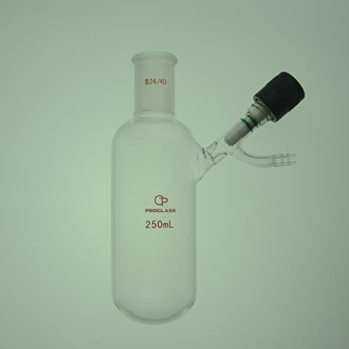 Reaction Tube 250mL with 24/40 Joint and High Vacuum Valve