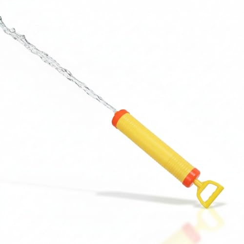 alldoro 60111 Wasserspritze 45 cm, starke Wasserpistole für Kinder mit bis zu 12 m Reichweite, robust & einfach zu bedienen, Gelb-orange