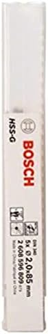 Bosch Professional 10 pcs. HSS-G Metal Drill Bit Set (for metal, Ø 1-10 mm, Robust Line, Accessory Drill Driver)