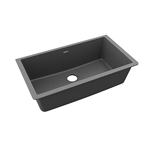Image of Elkay Quartz Classic ELGRU13322GY0 Dusk Gray Single Bowl Undermount Sink
