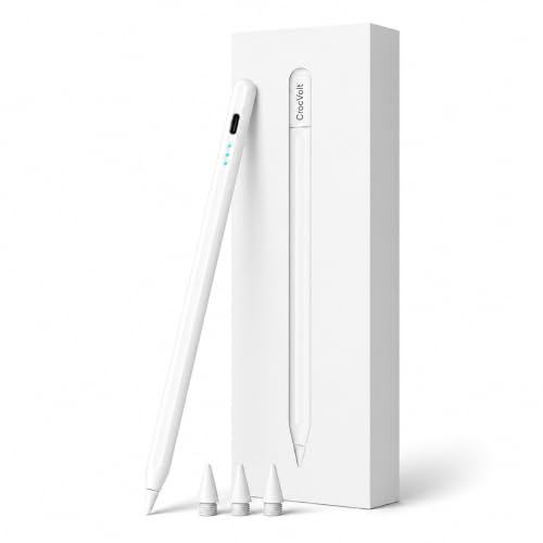Image of iPad Pencil, Stylus Pen for iPad with Palm Rejection, 13-Min Fast Charge & Compatible with iPad Pro 11 inch /12.9 inch /M4, iPad Air 3 /4 /5 /M2 /M3, iPad mini 5 /6, iPad 6th /7th /8th /9th /10th /11th Gen