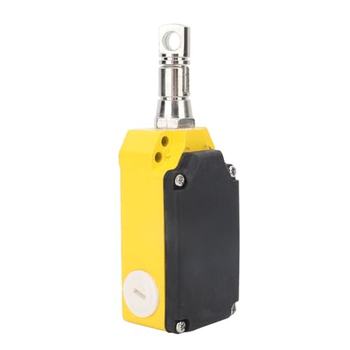 Interruptor de Cuerda de Parada de Emergencia, 1NO 1NC 3A 24 380V Interruptor de Seguridad Monofásico con Reinicio Automático, Interruptores de Límite para Grúa Transportadora