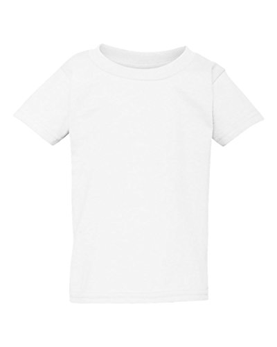 Gildan Todler Boy's Heavy Cotton 5.3 oz. T-Shirt, White, 3T