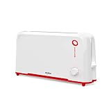 Solac - Tostadora electrica Blank Canvas | 800W | 7 niveles de tostado | 2 ranuras largas 250x30mm | Bandeja recoge migas | Acero inoxidable | Bandeja recogemigas | Recogecables | Pies antideslizante