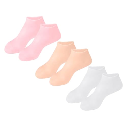 FRCOLOR 1 Pair Waterproof Foot Mask Moisturizing Socks for Cracked Feet Foot Care for Women Silicone Foot Covers for Feet Foot Mask Socks Spa Socks Silicone Sock Sleep Socks