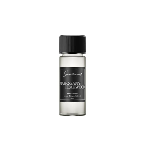 Scentiment - Mahogany Teakwood Collection Diffuser Oils | Aromatherapy Home Fragrance | Luxurious Scent with Notes of Lavender, Mahogany, Cedarwood, 20ml