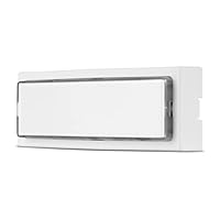 REV Klingel Haustür, Klingelschild, Türklingel, beleuchtbar, 8-12VAC 1,5A, weiß