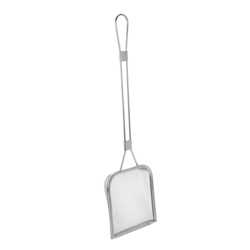 SEWOART Colador de Aceite Inoxidable con Mango para Freír Pollo y Patatas Fritas Cucharón Multifuncional para Filtrar Residuos de Aceite Herramienta de de Limpiar