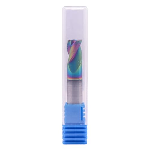 Image of 5 /16 inch 3 Flute Carbide Stub Square End Mill, 2 inch OAL, DLC Coated for Aluminum | 37 Helix, Solid Carbide, 5 /16 inch Cutting Dia, 5 /16 inch Shank Dia, 7 /16 inch LOC, for Milling Aluminum and Copper