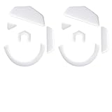 Lot de 2 tapis de souris avec bords arrondis et incurvés, compatibles avec souris Logitech G502 Lightspeed