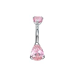 Teardrop Pink CZ