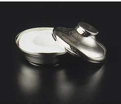Chrome Shaving Bowl with Sandalwood Scented Soap (ZIN: 415488)