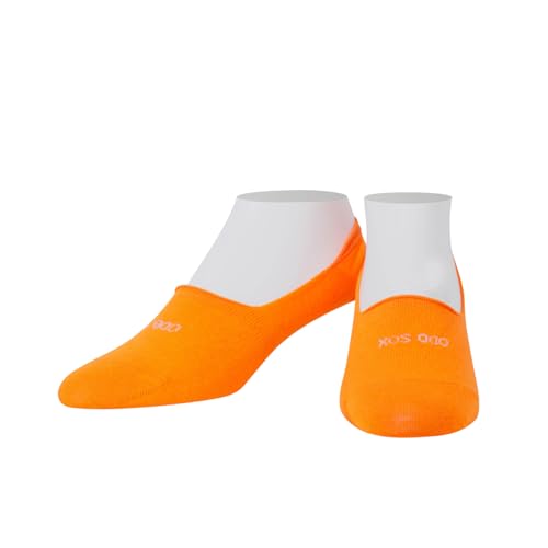 Image of Odd Sox - Basix Large No Show Socks - Soft Cotton Blend Low Profile Athletic Fit - Pastel & Bright Colors