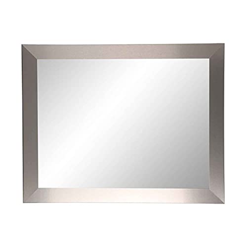 BrandtWorks BM078M2 Industrial Modern Home Accent Wall Mirror - 32" x 36"