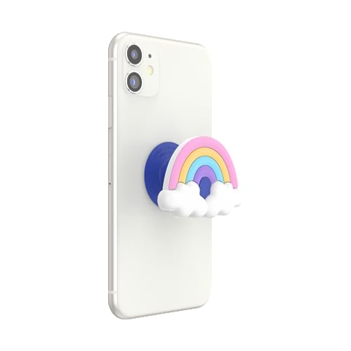 ​​​​PopSockets Phone Grip with Expanding Kickstand, Adhesive Grip - PopOut Rainbow Fluff