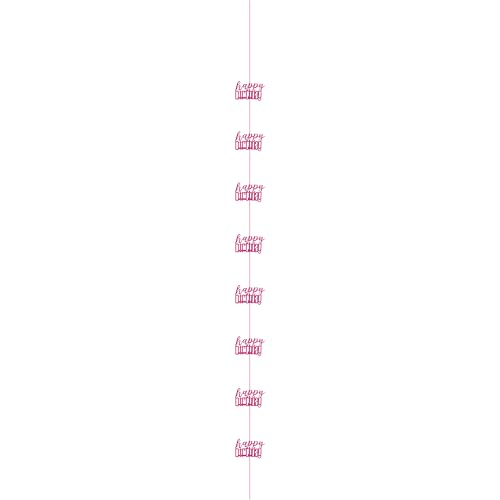 Suspension Rose Glitz Unique 152 cm pour déco anniversaire fille