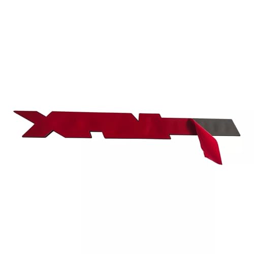 Image of Car 3D Side Door Tailgate Badges Emblem Decals Replacement for Vortec MAX 3Pcs (Black Red)