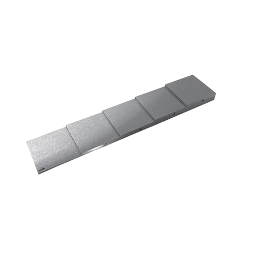 Bloque de Calibración para Prueba Ultrasónica 5 pasos 1mm 2mm 3mm 4mm 5mm para Medidor de Espesor Ultrasónico Acero 1018 en Pruebas NDT miniatura 2