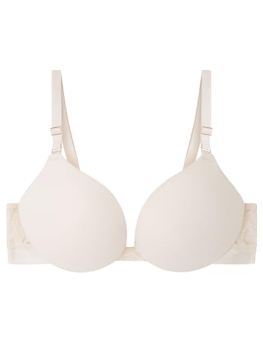 Women'secret Sujetador Push UP, Beige, 90B para Mujer