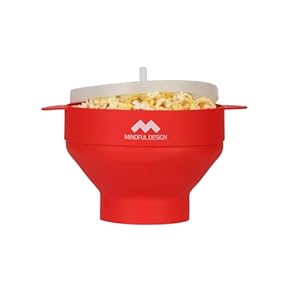 Mindful Design TN-1225 Red Popcorn Popper