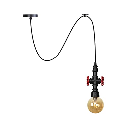 Lampe araignée de plafond industrielle et vintage LED à 3 lumières HNVBDOPAE