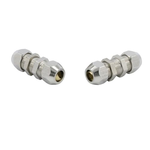Conector de latón de manguera con empuje recto de mamparo de 8mm 4