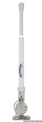 ANTENA VHF FIBRA 1MT Con SOPORTE INOX in