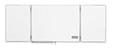magnetoplan Klapptafel ferroscript, dreiteilig, 1500 x 1000 mm