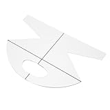 ABOOFAN Praktisches Quiltlineal 10 Zoll Acryl Patchwork Lineal Nähwerkzeug mit Abgerundeten Kanten für Selbstgemacht Nähen und Stoffvorlagen