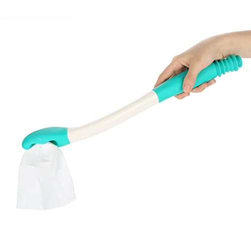 Brrnoo Toilet Aids For Wiping, Long Reach Comfort Wipe — 15.7inch Wipe Assist Tool Bathroom Wipe Assistance Bottom Buddy, Ideal Daily Living Bathroom Toilet Aids Tools