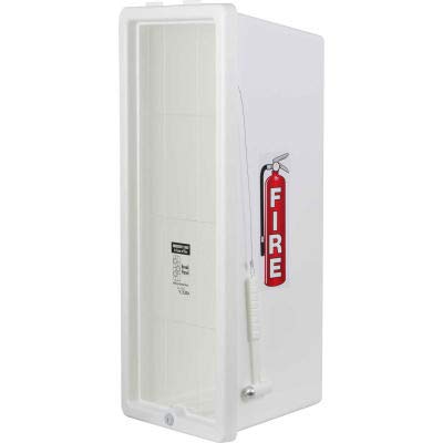 Cato 12001H Chief 20Lb Extinguisher Cabinet, Plastic, White