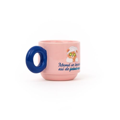 Miniatura 3 de Mr. Wonderful Taza Apilable “Mamá se Levanta Así de Fabulosa” – Taza de Cerámica 330 ml