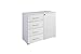 Produktbild Rauch Möbel Buchholz Kommode abschließbar, Abschließbare Kommode in Weiß 1-türig mit 4 Schubladen inkl. Zubehörpaket Basic 1 Einlegeboden BxHxT 93 x 81 x 42 cm