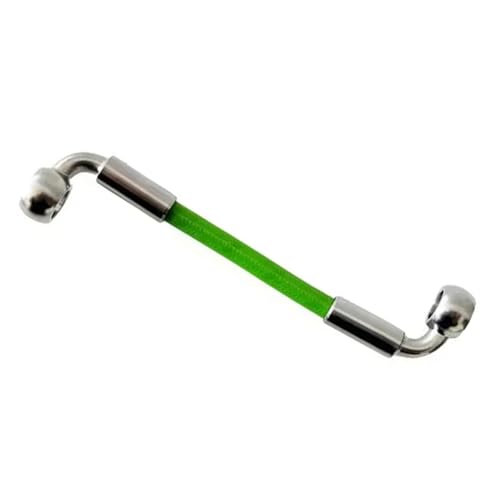 Manguera de freno trenzada de 10mm anti-expansión con latiguillo de acero inoxidable de 90°