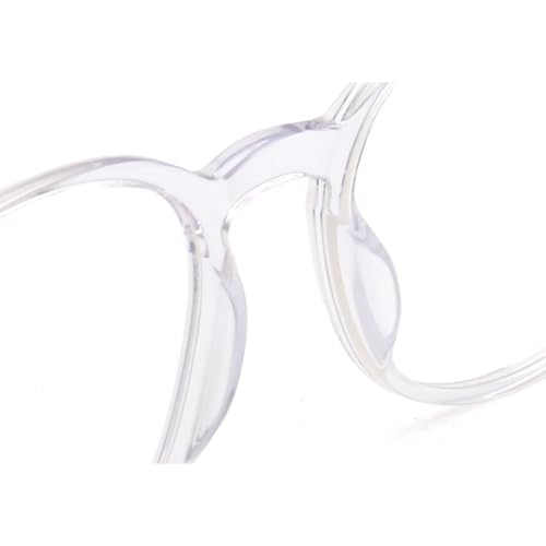 Lunettes rondes rétro écaille c2 transparentes unisexes
