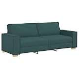 vidaXL Sofa Dunkelgrün 220 x 80 x 84 cm Stoff, Stylisches Wohnzimmer Sofa, Moderne Couch, Bequeme Innensitzgelegenheiten, Elegantes Design, langlebige Lösung
